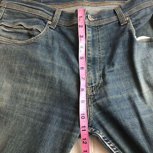 Levi's 514 Mens Unisex Denim Blue Jeans Zip Closure 36 x 36 Slim Straight Stetch - Picture 13 of 13